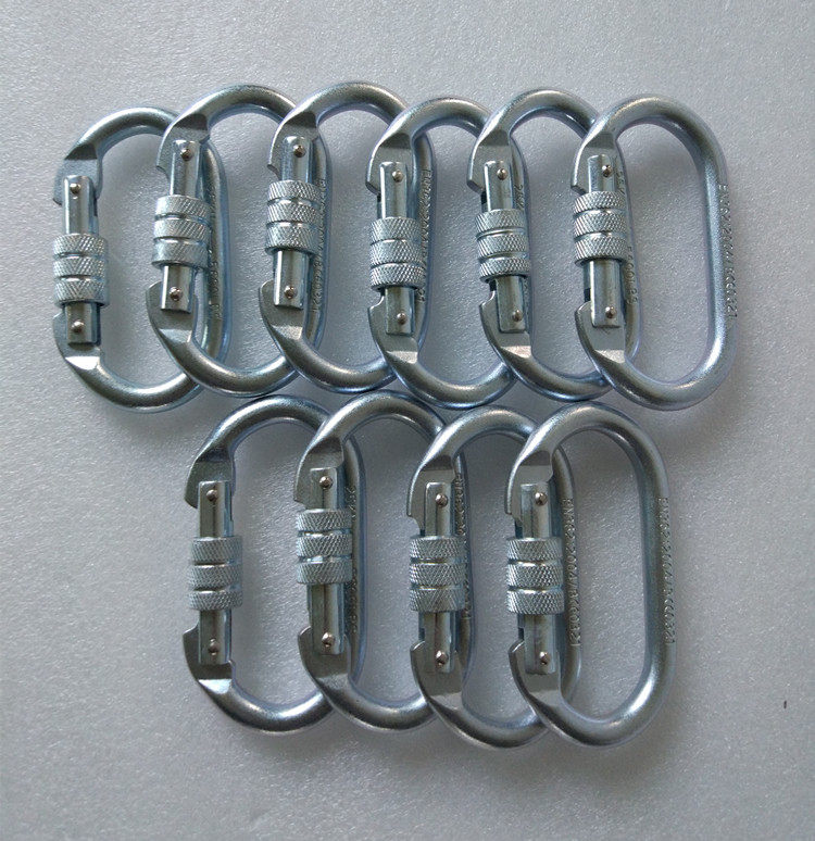 Aerial Yoga Connection Hook Outdoor Rock Climbing Equipment O Type Main Lock Anti Fall Safety Wire Buckle Steel Lock