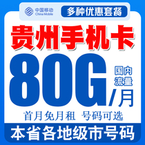 Guizhou Mobile Phone Card Childrens Phone Watch Card 4G Unlimited Traffic Card Phone Number Card