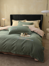 Roland Home Textile A Class A Pure Cotton Twin Strings thickened Grinding Hair Xinjiang Long Queen Cotton Fall and Winter Four-piece Cotton Set Set