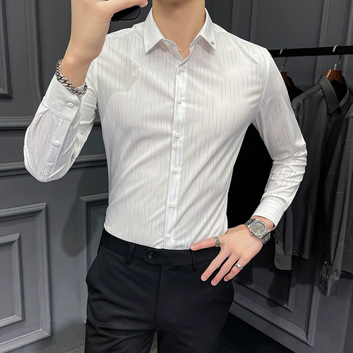 Демисезонная осенняя элитная рубашка, изысканный стиль