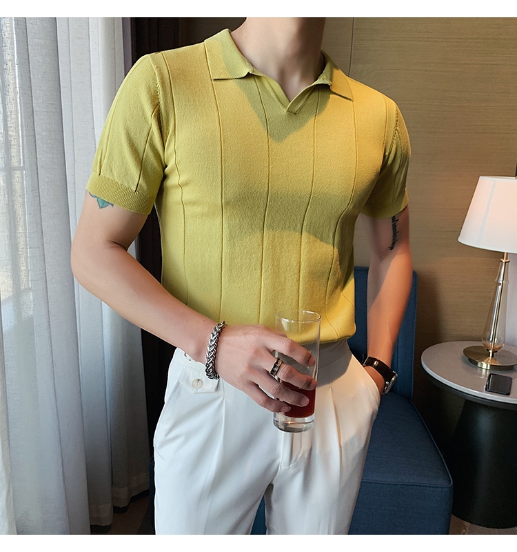 Men's Solid Color T-shirt Men's Clothing display picture 3