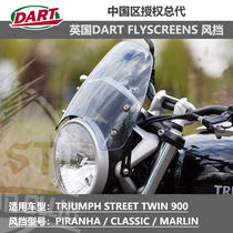 British DART windshield for Triumph Street Twin 900 Street cylinder Street double spot