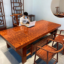 Tea table and chair combination Solid wood Kung Fu tea table Simple household Chinese small tea table Drinking tea table Tea set one