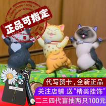 Cheers and cheers cats bells blind boxes desktop cats cute orange cats hidden ornaments birthday Valentines Day gifts