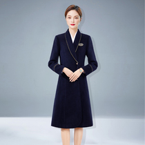 Professional wear suit woolen coat female sales department real estate consultant stewardess overalls hotel autumn and winter clothes