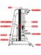 Fangwei Smith Machine Comprehensive Training Equipment Commercial Multi-Functional Fitness Bench Press Squat Rack Professional Gantry Rack