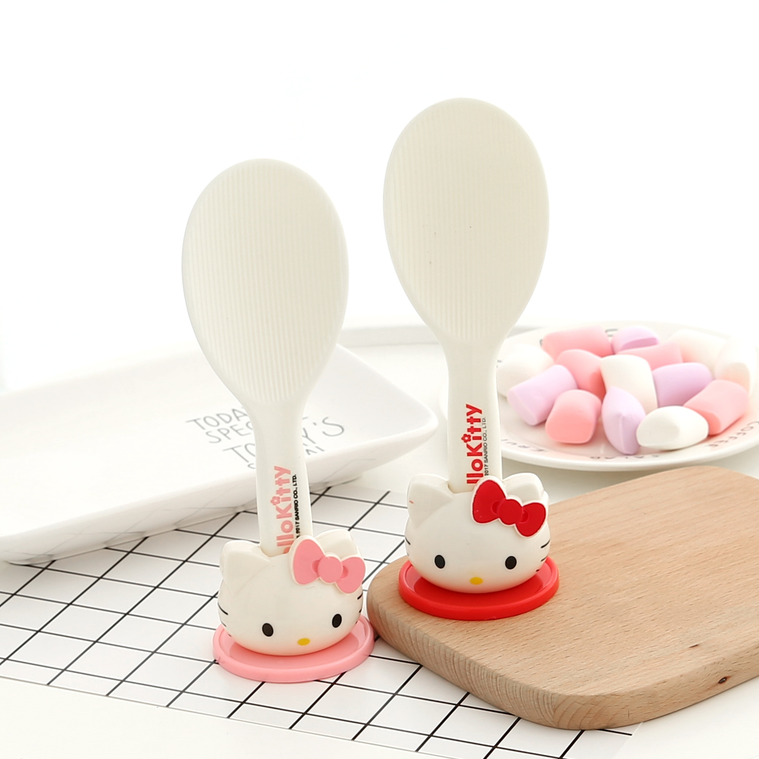 Katie Cat Cute Rice Cooker Vertical Rice Cooker Cooking Scoot Cooking Scoot Large Household Non-sticky Rice Dapper Spoon