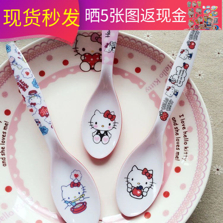 Cartoon spoon tableware plastic melamine cute cartoon tablespoon spoon spoon spoon creative cute