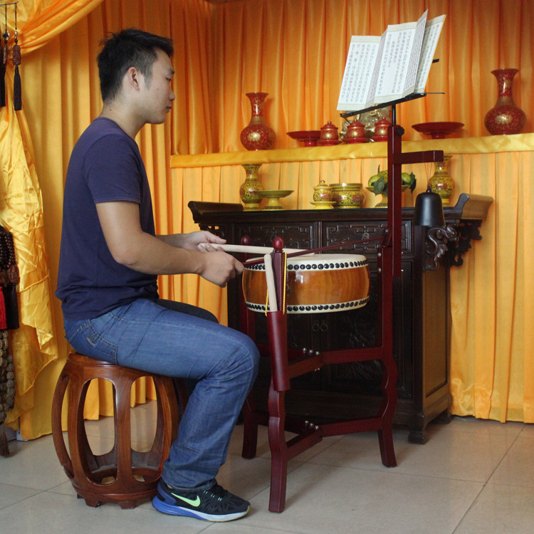 Large number tripod sub-drum temple Buddhist Bell Daughter Bell Daughter Drum Set of the Bronze Imperial Bell Bell Earth of the Buddhist Bell Drum 