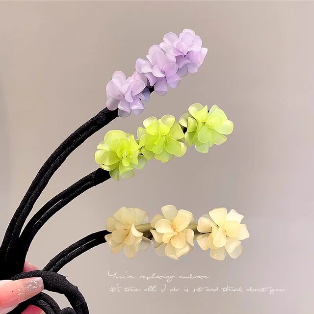 Hair stick, ball head artifact, new ball head, bud head, temperament, acrylic hair accessories, new upgraded hydrangea