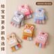 Children's gloves flip-top half-finger women's plush autumn and winter warm and cute primary school students thickened student children's writing gloves