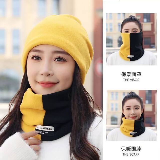 Winter scarf for men and women, plus velvet and thickening, cycling windproof mask to keep warm and cover the face, new versatile neck gaiter