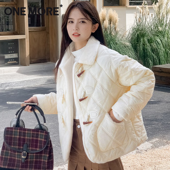Small-flavored cotton jacket for women korean style plush velvet thickened jacket Small-flavored cotton jacket for women korean style plush velvet thickened jacket
