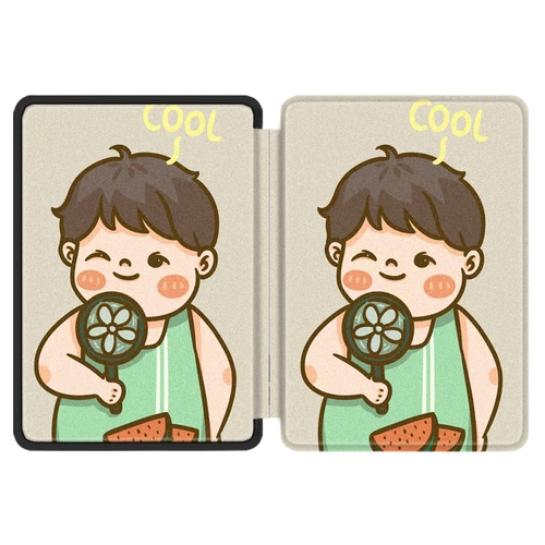 Свежий мультяшный защитный чехол подходит для мужчин и женщин, электронное высокое чтение, силиконовые чернила, 6 дюймов, генерирование электричества