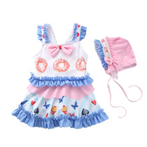 2023 Children Swimsuit Woman Conjoined Baby Girl Loretta New Swimsuit Cute Baby Girl Swimsuit