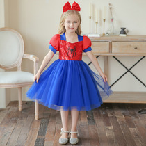 Christmas Ins Children Black Spider Princess Dress Girl Butterfly Knot Dresses Dress Fluffy Skirt Baby Dress