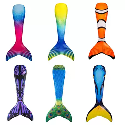 Adult mermaid swimsuit Children's girl fish tail swimsuit Mermaid costume parent-child fish tail can be equipped with fins