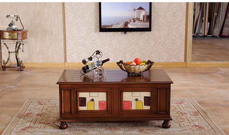 Nội thất phòng khách Tủ tivi kết hợp bàn cà phê Tối giản hiện đại 2 mét Tủ TV 1,6 mét Phong cách châu Âu và Mỹ bộ bàn ghế phòng khách