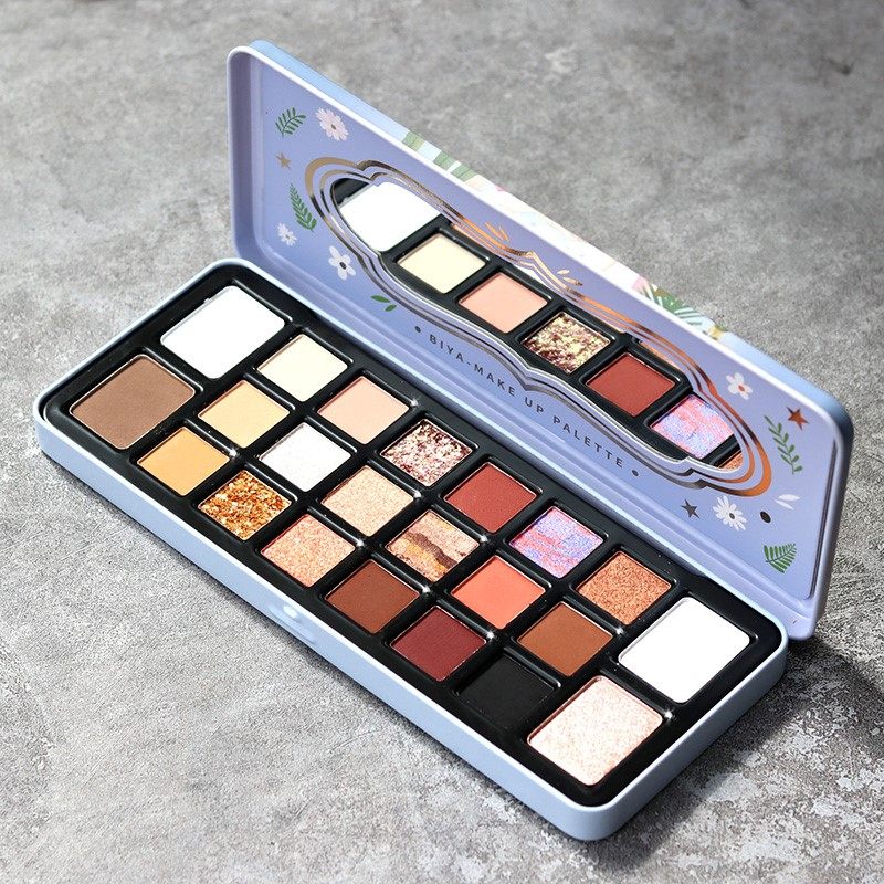 Finished U.S. -Japan Diary Officers Network Ins Superfire Net Red Earth Bean Mud Eye Shadow Pan Color Makeup Country Goods Glitter Pearlescent Waterproof
