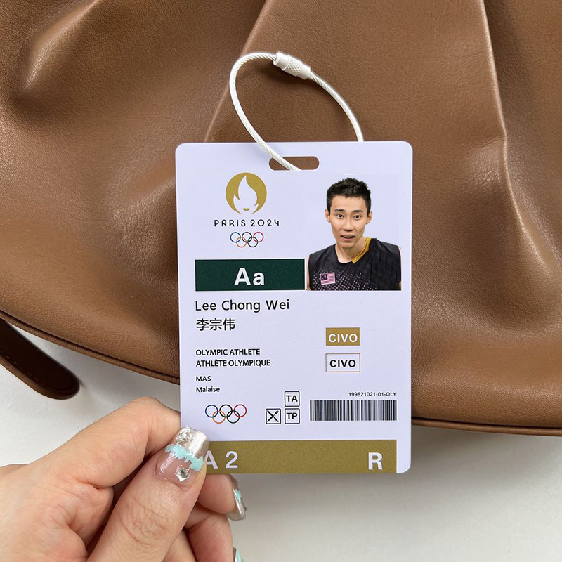 Badminton Star Card Student Backpack Pendant Zhida Li Zongwei Lin Dan Paris Competition Card Fan Gift