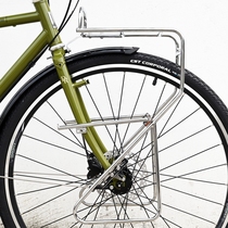 Black rock station wagon road melon car front shelf stainless steel platform front rack bicycle reloading long-distance bracket