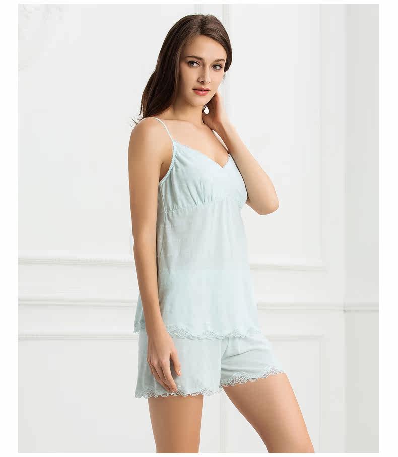 Pyjama pour femme en Coton à sling - Ref 2991523 Image 8