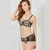 Manifin bra set Ban công cup nữ bra ban công lãng mạn Pháp ly mỏng + quần nhỏ đồ tắm biển Bộ đồ lót