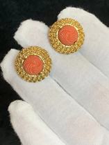 Trifari medieval vintage crown slightly marked ear clip (length and width 1 8 1 8)