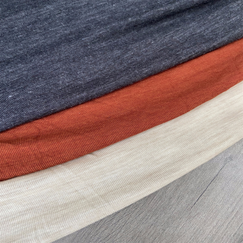 Merino 100% Double-Sided Ribbed Stretch Knit Fabric for All Seasons, Moisture-Wicking Fabric for T-Shirts Merino 100% Double-Sided Ribbed Stretch Knit Fabric for All Seasons, Moisture-Wicking Fabric for T-Shirts