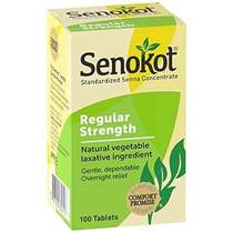 Senokot Regular Strength Natural Vegettable Laxative Ingre