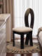 French-Style Vintage Mermaid Chair with Soft Backrest, Solid Wood Dining Chair, Home Dining Table Chair, Makeup Chair, Designer Dining Stool