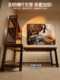 Solid Wood Corner Computer Desk Desktop Bedroom Home Gaming Table Desk Bookshelf Integrated Corner Office Desk L-Shaped