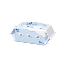 Heart Phase Print Polar Water Wet Wipes Baby Hand-mouth Wet Towel Paper Newborn Baby Thickened PP Wet Paper Towel 80 Pumping 1 Pack