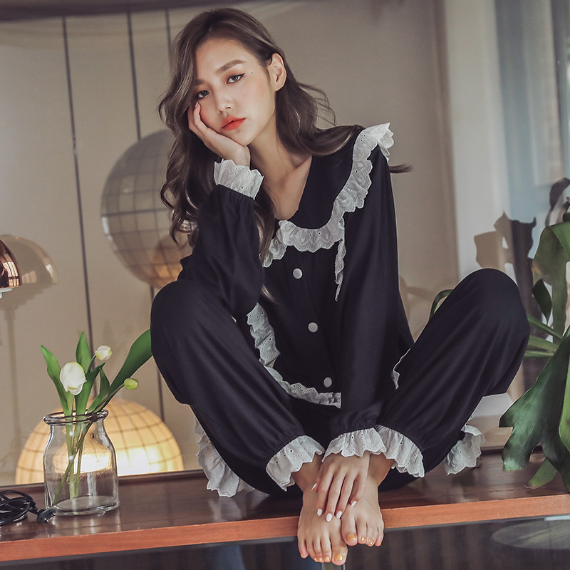 Family Maz Pyjamas Woman Spring Autumn Long Sleeve Modell Suit Summer Sweet Princess Wind Home Clothing 2022 New Exploits