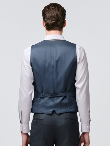 报喜鸟2025春季新款男士商务休闲宴会时尚V领马甲羊毛西服背心男