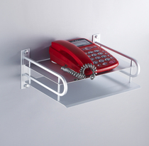 Telephone shelf double-layer digital TV set-top box bracket bracket router shelf wall-mounted partition