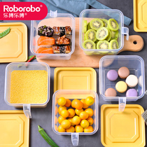 Household refrigerator storage box sealed can fruit food food Miscellaneous grain kitchen fresh-keeping box plastic set rectangular