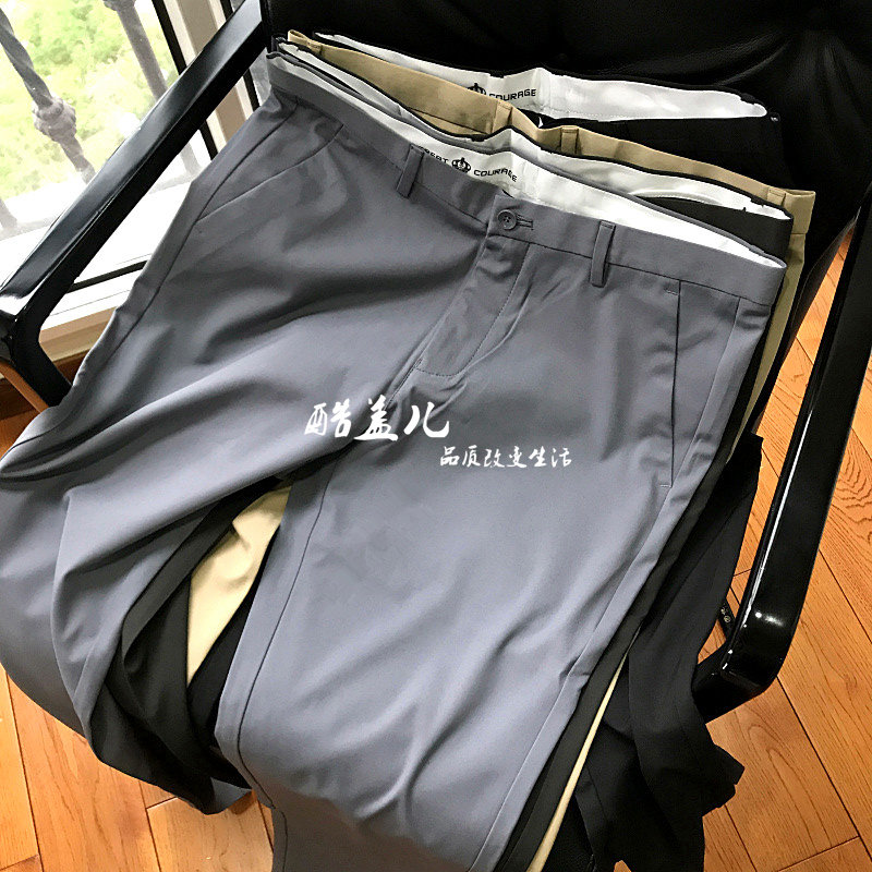 Cool Gaier pants reappear withdrawal cabinet cow goods foreign trade spring and summer stretch slim business casual pants men T2598