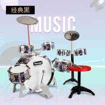 High-end childrens large drum set for beginners 3-6 years old seven-drum jazz drum percussion instrument toy for boys and girls