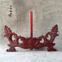Solid wood carved bracket decorative tray shelf tea cake display stand bottom craft viewing base