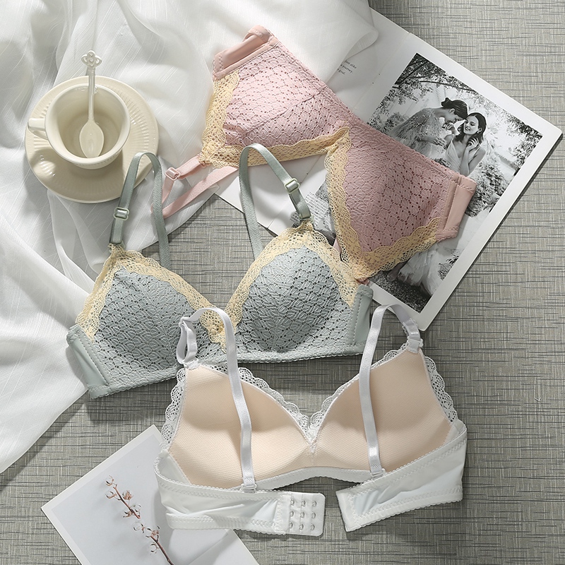 Summer Little Bra Summer Cluster Adjustment Type Girl Breast Breast Breast Breast and Small White Bra