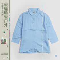 AIGLE ladies outdoor casual seven-sleeved shirt 8124180022irma AIGLE Tencel linen shirt