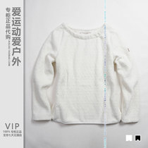 Three-fold VIP special Aigo AIGLE women warm and comfortable round neck fleece sweater autumn and winter pullover honeycomb texture