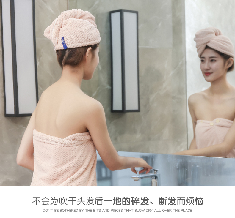 Khô mũ tóc đáng yêu thấm khô nhanh mái tóc dài mũ tắm nhung san hô dày chà tóc khô khăn turban tóc khăn - Khăn tắm / áo choàng tắm khăn tắm cao cấp nhập khẩu