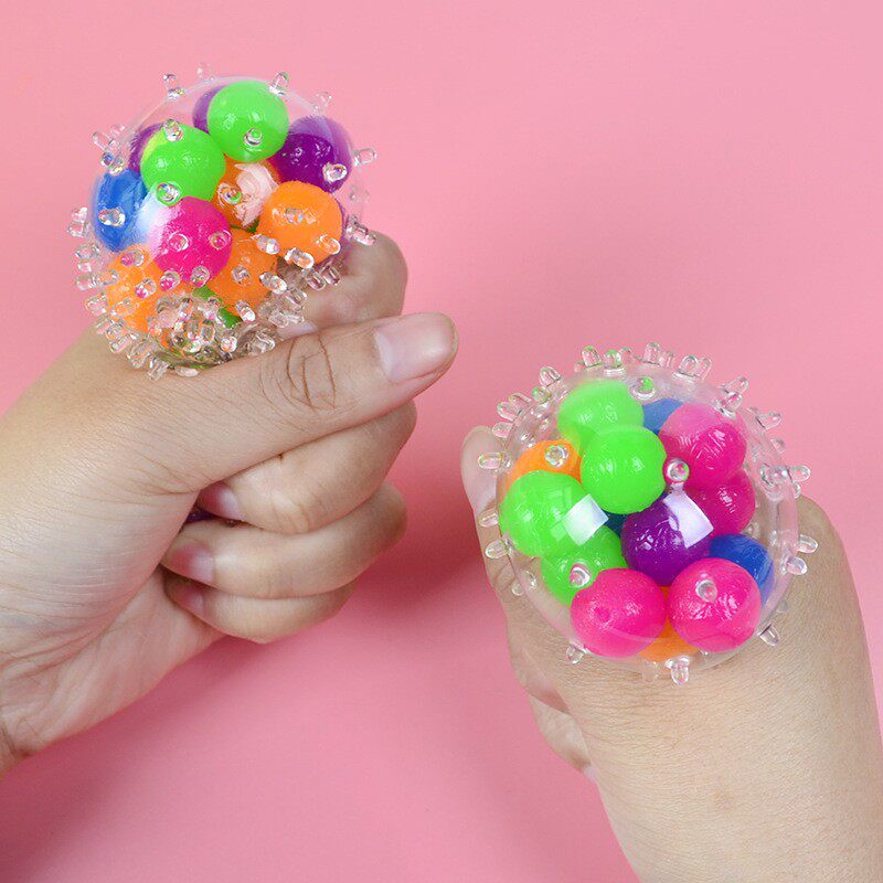 Игрушка 2pc stress squeez dna ball vent soft toys fidget挤压舒压玩具 OTHER