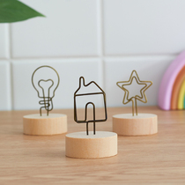 Girl heart boutique creative message note photo photo frame desktop seat ornaments Post-It stickers small mini clip