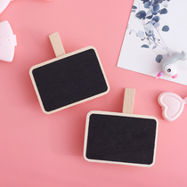 Mini small blackboard wooden clip multi-function Mark message student supplies childrens photo ins props new products
