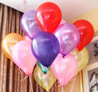 Pearlescent balloon birthday party scene layout opening anniversary store celebration net red metallic sequin balloon decorations