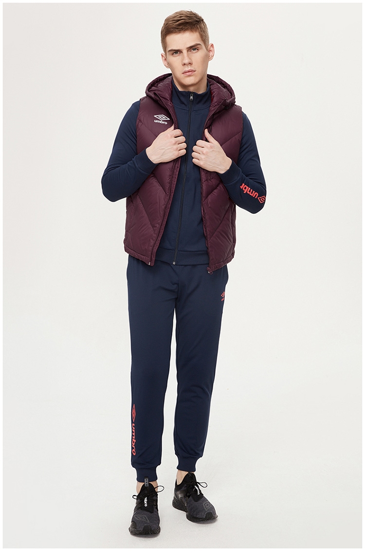 Chống mùa Umbro Yinbao nam mùa thu và mùa đông sinh viên mới xu hướng thể thao giải trí xuống vest ấm xuống áo khoác áo khoác thể thao nam adidas