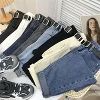 2021 New High-waist Jeans Long Pants Autumn/Winter Women'